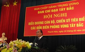 Hội nghị biểu dương cán bộ, chiến sĩ tiêu biểu các đồn Biên phòng vùng Tây Bắc