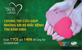 Chung tay cứu sống trẻ em nghèo mắc bệnh tim bẩm sinh