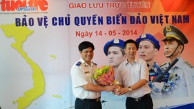 Tư lệnh Cảnh sát biển Việt Nam giao lưu trực tuyến với độc giả Báo Tuổi Trẻ về vụ Giàn khoan HD-981