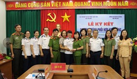 Hội PN Cục Nghiệp vụ và Pháp luật ký kết chương trình phối hợp hoạt động với Hội PN Công an quận Hà Đông