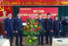 Trung tâm Huấn luyện Cảnh sát biển Mít tinh kỷ niệm ngày Nhà giáo Việt Nam 20/11