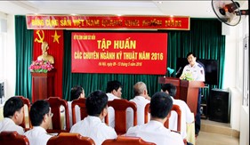 Khai mạc Lớp tập huấn các chuyên ngành kỹ thuật Cảnh sát biển năm 2016