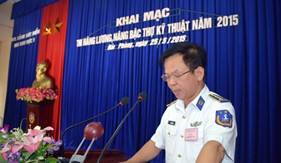 Khai mạc thi nâng lương, nâng bậc thợ kỹ thuật khu vực I năm 2015 tại BTL Vùng CSB 1