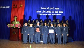 BTL Vùng Cảnh sát biển 1 tổ chức Lễ công bố quyết định thành lập khung tàu CSB 8004