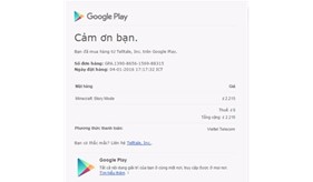 Hướng dẫn thanh toán ứng dụng trên kho Google Play