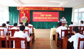 Khai mạc Lớp tập huấn Công nghệ thông tin năm 2015