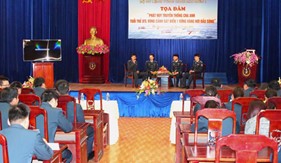 Tọa đàm “Phát huy truyền thống cha anh - Tuổi trẻ BTL Vùng Cảnh sát biển 1 vững vàng nơi đầu sóng”