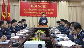 Đảng uỷ Cảnh sát biển tổ chức Hội nghị học tập, quán triệt Nghị quyết Hội nghị Trung ương 4 (Khoá XII)