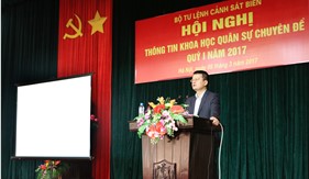 Ngành Khoa học Quân sự Cảnh sát biển tổ chức Thông tin chuyên đề  Khoa học Quân sự Quý I năm 2017