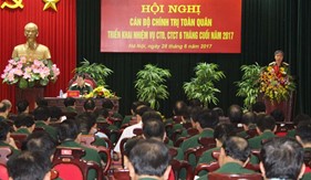 Tiếp tục quán triệt, triển khai thực hiện thắng lợi nhiệm vụ công tác Đảng, công tác chính trị trong toàn quân