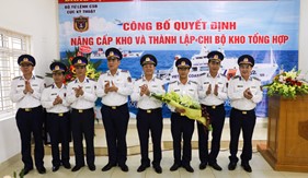 Công bố Quyết định nâng cấp Kho và thành lập Chi bộ Kho Tổng hợp thuộc Cục Kỹ thuật Cảnh sát biển