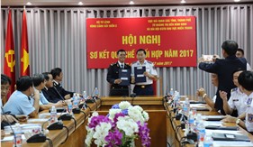 BTL Vùng Cảnh sát biển 2 sơ kết quy chế phối hợp năm 2017