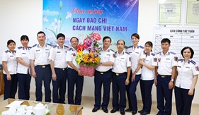 BTL Cảnh sát biển chúc mừng các cơ quan báo chí nhân ngày Báo chí Cách mạng Việt Nam 