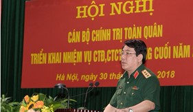 Hội nghị Cán bộ chính trị toàn quân triển khai nhiệm vụ công tác đảng, công tác chính trị 6 tháng cuối năm 2018