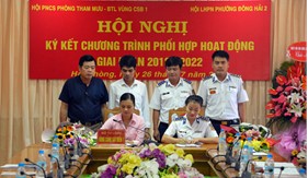 Ký kết chương trình phối hợp hoạt động giữa Hội PNCS Phòng Tham mưu/BTL Vùng Cảnh sát biển 1 và Hội LHPN phường Đông Hải 2