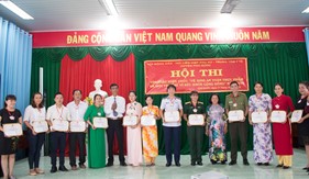 Hội Phụ nữ/BTL Vùng Cảnh sát biển 4 tham dự Hội thi “Tìm hiểu kiến thức vệ sinh an toàn thực phẩm và môi trường vì sức khỏe cộng đồng” năm 2018 