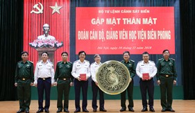 Đoàn cán bộ, giảng viên Học viện Biên phòng thăm và nghiên cứu thực tế tại Bộ Tư lệnh Cảnh sát biển