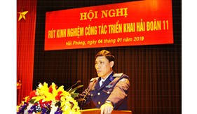 Hội nghị rút kinh nghiệm công tác triển khai Hải đoàn 11 tại Bộ Tư lệnh Vùng Cảnh sát biển 1