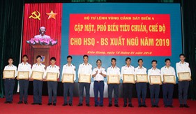 BTL Vùng Cảnh sát biển 4 gặp mặt các quân nhân hoàn thành nghĩa vụ quân sự năm 2019