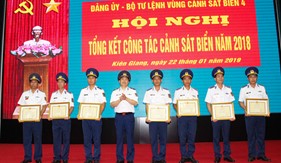 Các đơn vị trong Lực lượng tổng kết công tác Cảnh sát biển năm 2018