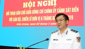 Hội nghị Đối thoại dân chủ giữa Thủ trưởng BTL Cảnh sát biển với cán bộ, chiến sĩ BTL Vùng Cảnh sát biển 4