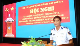 Bộ Tư lệnh Vùng Cảnh sát biển 4 tổ chức tập huấn Luật Quốc phòng 2018