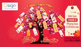 Hái lộc đầu năm cùng isign plus