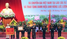 Trọng thể kỷ niệm 70 năm Ngày truyền thống Quân tình nguyện và chuyên gia Việt Nam tại Lào