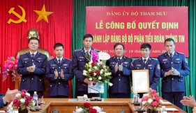 Công bố Quyết định thành lập Đảng bộ bộ phận Tiểu đoàn Thông tin