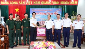 Bộ Tổng tham mưu thăm, chúc Tết Bộ Tư lệnh Vùng Cảnh sát biển 3