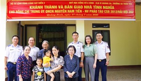 Bộ Tư lệnh Vùng Cảnh sát biển 2 khánh thành và bàn giao nhà tình nghĩa