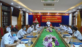 Phó Tư lệnh Cảnh sát biển làm việc tại BTL Vùng Cảnh sát biển 1