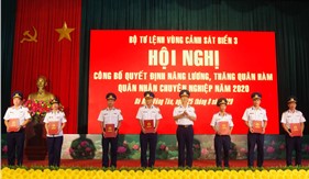 Bộ Tư lệnh Vùng Cảnh sát biển 3: Trao Quyết định nâng lương, thăng quân hàm cho 127 quân nhân chuyên nghiệp