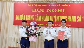 BTL Vùng Cảnh sát biển 1 ra mắt Trung tâm Huấn luyện thực hành số 1