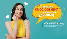 Thông báo cuộc gọi nhỡ (MCA), không bỏ lỡ yêu thương