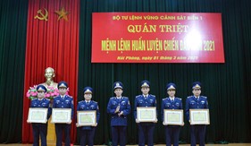 Bộ Tư lệnh Vùng Cảnh sát biển 1 quán triệt Mệnh lệnh huấn luyện chiến đấu năm 2021  