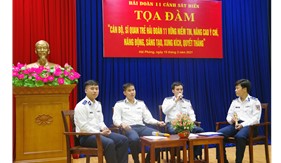 Hải đoàn 11 Cảnh sát biển tọa đàm sĩ quan trẻ năm 2021