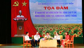 Cơ quan Bộ Tư lệnh Cảnh sát biển tọa đàm cán bộ, sĩ quan trẻ năm 2021