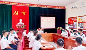 Tuổi trẻ Hải đội 102 xung kích thực hiện phong trào “Bốn tốt, bốn không, bốn chống”