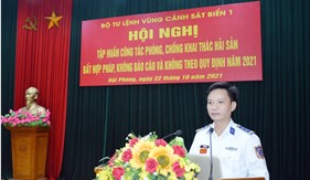 Bộ Tư lệnh Vùng Cảnh sát biển 1 tổ chức Hội nghị tập huấn công tác phòng, chống khai thác IUU