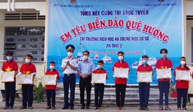 Bộ Tư lệnh Vùng Cảnh sát biển 4 tổng kết Cuộc thi trực tuyến “Em yêu biển, đảo quê hương”