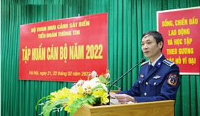 Tiểu đoàn Thông tin tập huấn cán bộ năm 2022