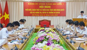 Đảng ủy Vùng Cảnh sát biển 1 phổ biến, quán triệt và triển khai thực hiện Nghị quyết của Bộ Chính trị, QUTW và Thường vụ QUTW