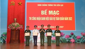 Ngành Thông tin Cảnh sát biển đạt giải cao trong thi công nhận danh hiệu báo vụ toàn quân năm 2022