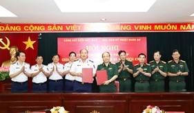 Bộ Tư lệnh Cảnh sát biển và Học viện Kỹ thuật Quân sự ký kết chương trình phối hợp giai đoạn 2022 - 2025