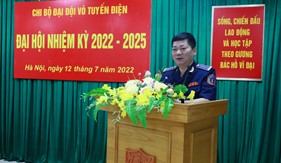 Tổ chức thành công Đại hội Chi bộ Đại đội Vô tuyến điện nhiệm kỳ 2022-2025