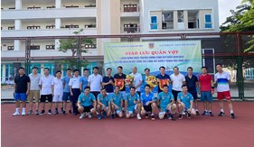 Giao lưu quần vợt chào mừng kỷ niệm 24 năm Ngày truyền thống Lực lượng Cảnh sát biển