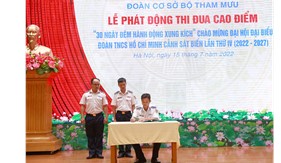 Đoàn Cơ sở Bộ Tham mưu phát động thi đua cao điểm chào mừng Đại hội Đoàn TNCS Hồ Chí Minh Cảnh sát biển lần thứ IV