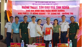 Bộ Tư lệnh Vùng Cảnh sát biển 2 khánh thành, bàn giao nhà tình nghĩa cho gia đình chính sách tại Quảng Trị