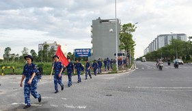 Trung tâm Đào tạo và Bồi dưỡng nghiệp vụ Cảnh sát biển hành quân dã ngoại làm công tác dân vận